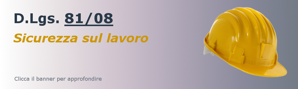 Sicurezza sul lavoro (D.Lgs. 81/08)